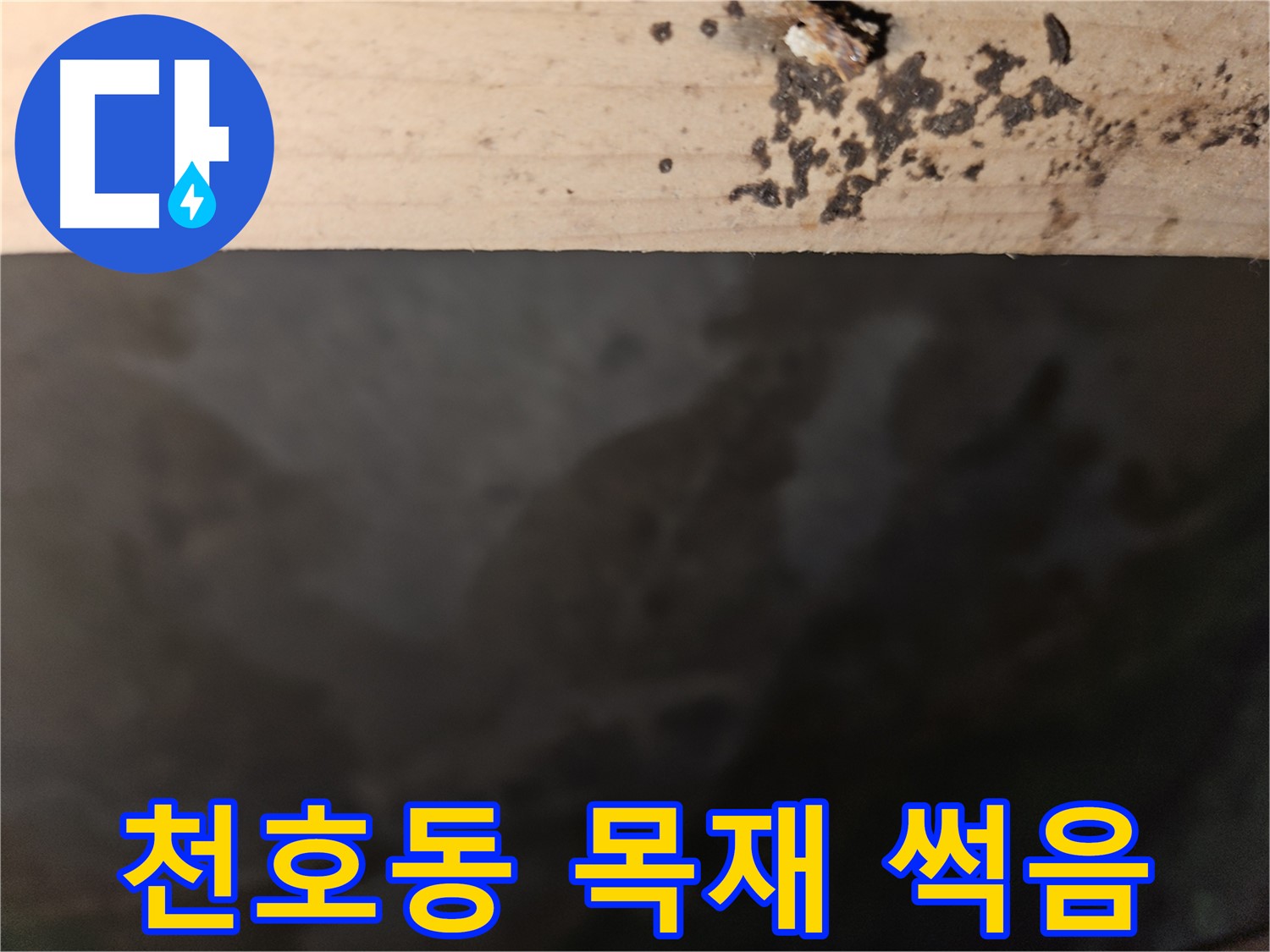 강동구 천호동 누수 - 목재 썩음 - 건물 안전 문제