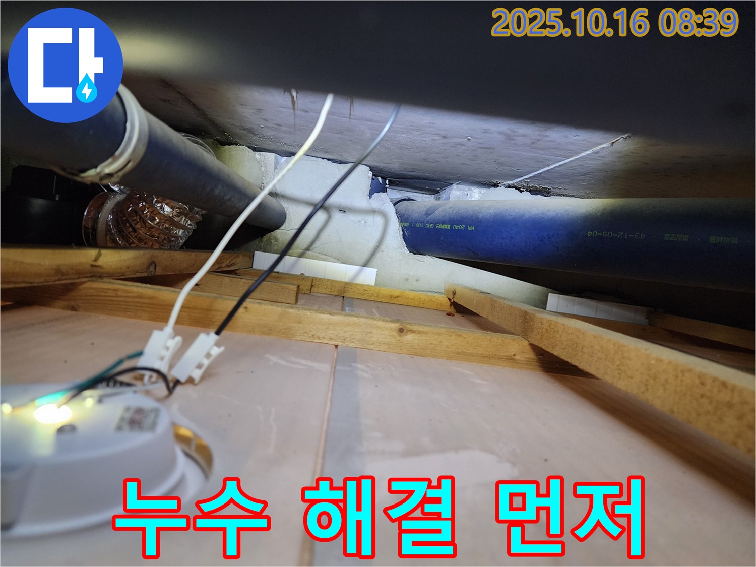 양주 경신리 - 천장 속 곰팡이, 누수 해결이 먼저입니다!