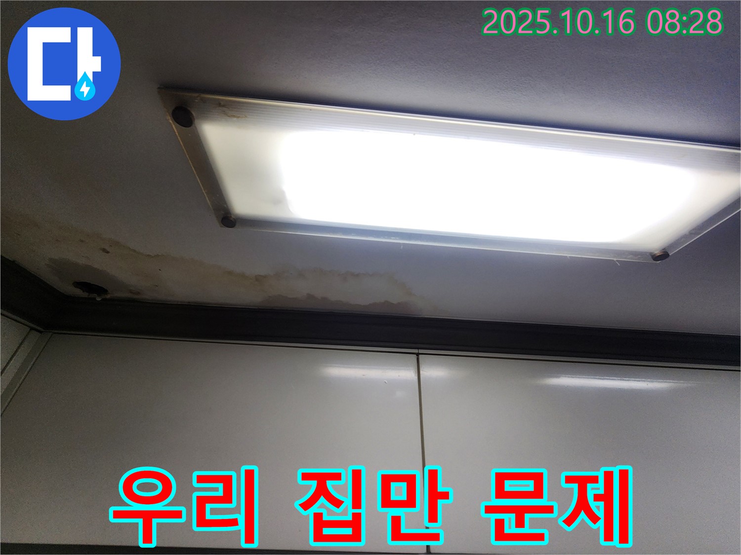 형광등 주변 누수 - 우리 집만 문제일까 - 공동 문제