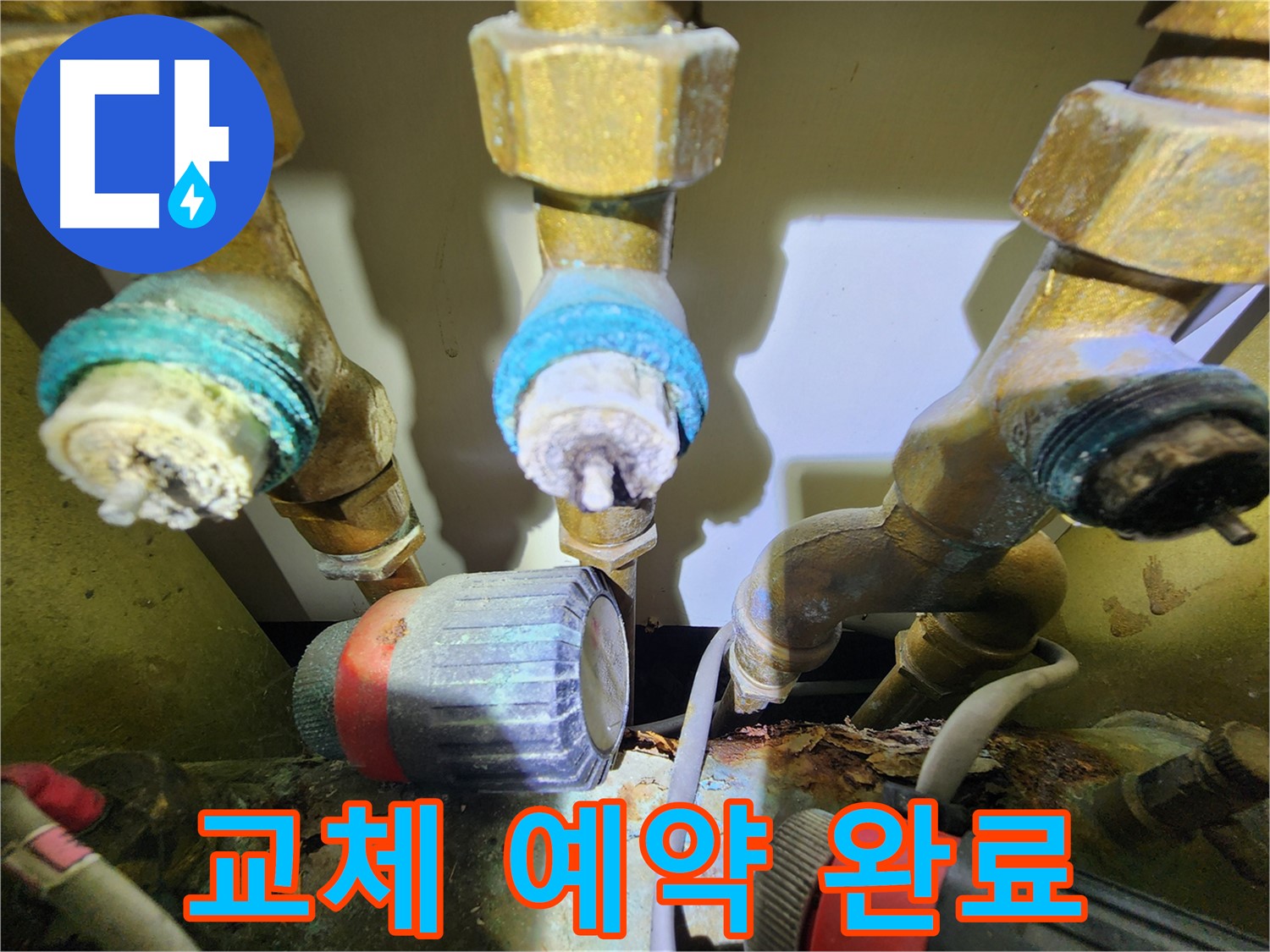 숙련된 기술자의 안전한 분배기 교체 작업 현장 이미지