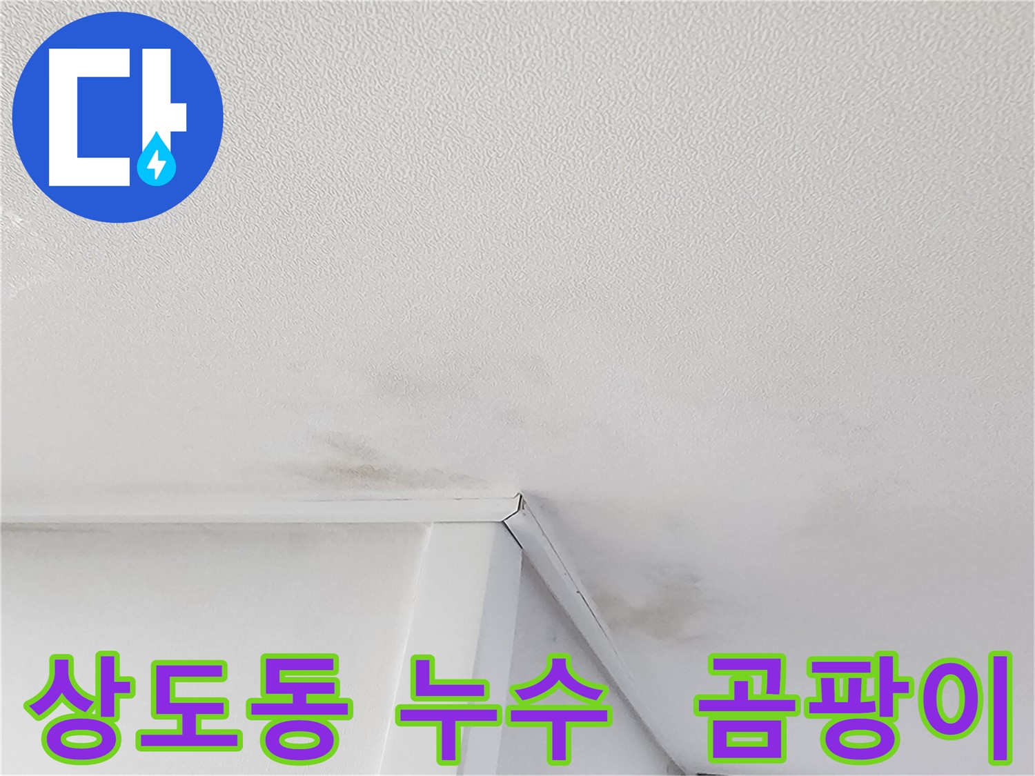 천장 누수 초기 발견 - 신속한 점검과 보수 필요