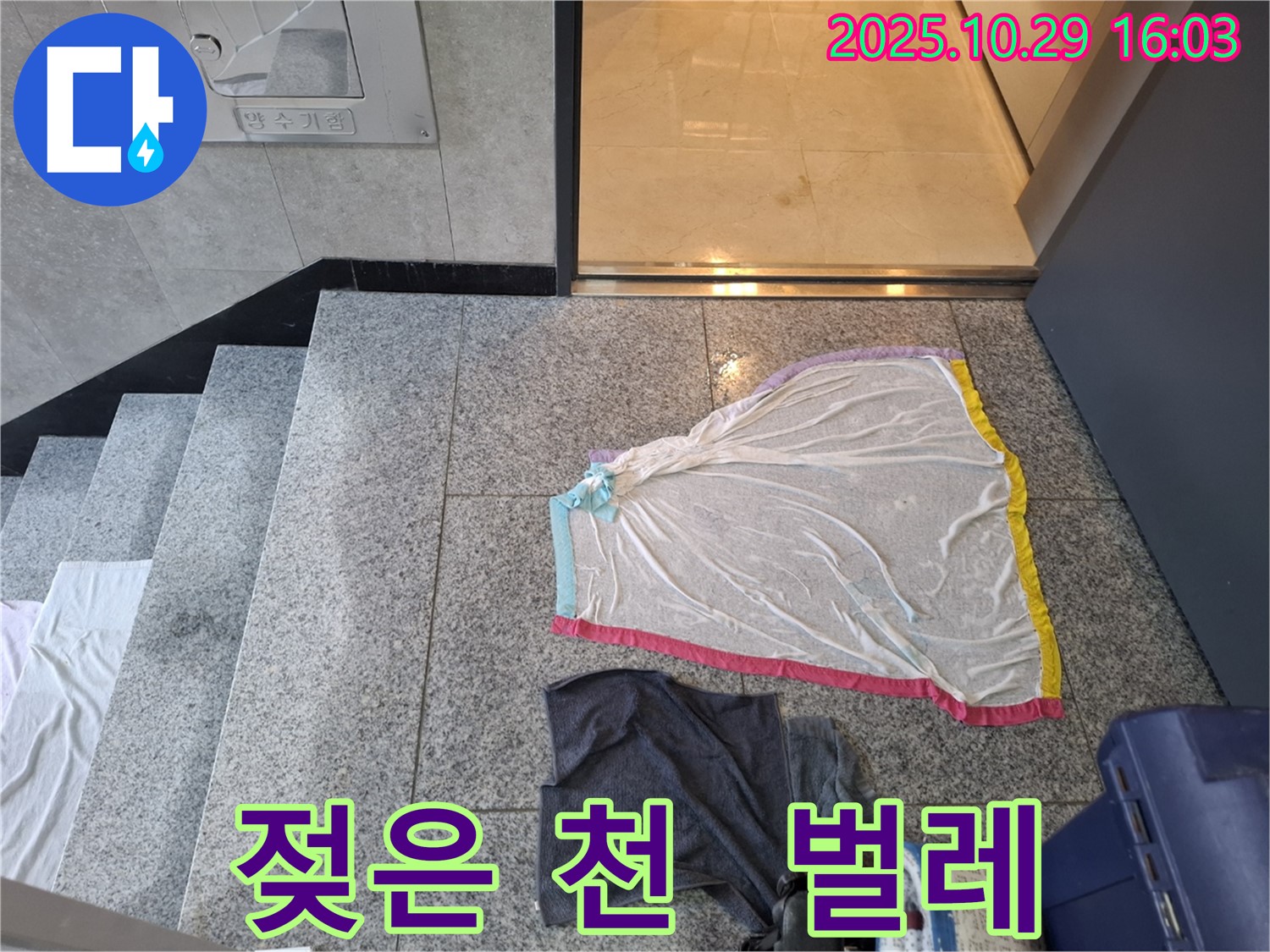 고양시 지축동 누수 - 젖은 천, 계단 틈새 벌레, 습기