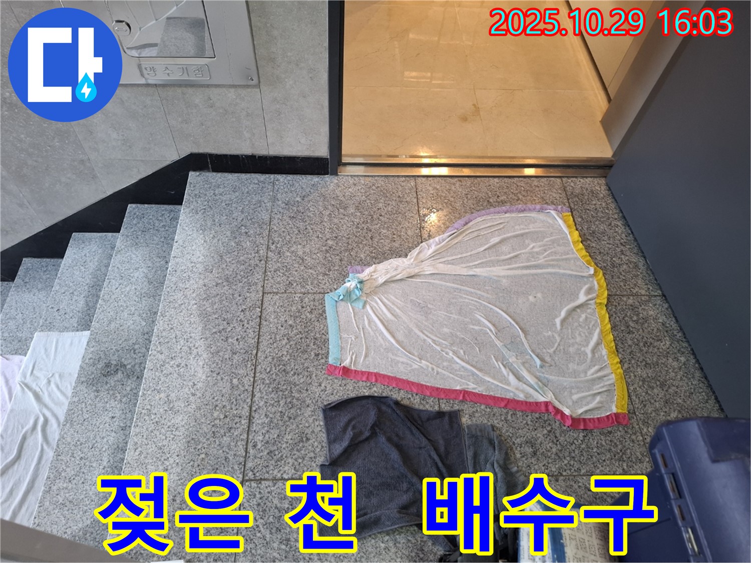 고양시 지축동 누수 - 젖은 천, 세탁기 배수구 역류, 막힘