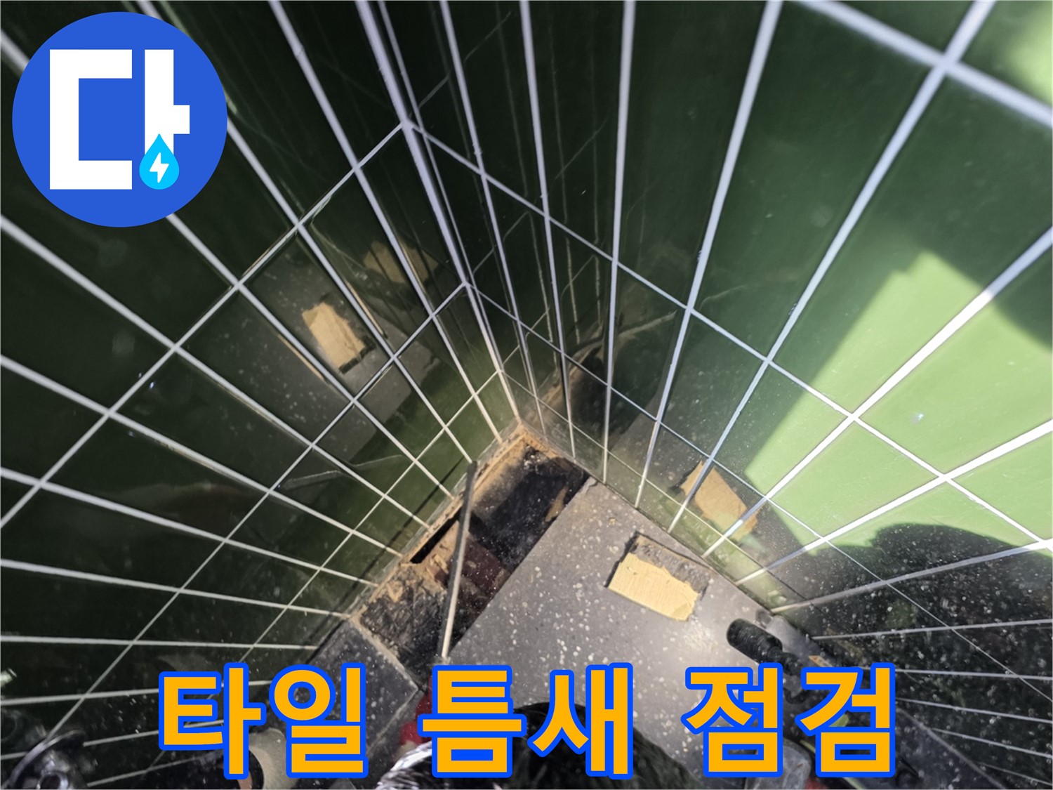 광진구 자양동 누수 - 타일 틈새, 꼼꼼하게 누수 점검 중