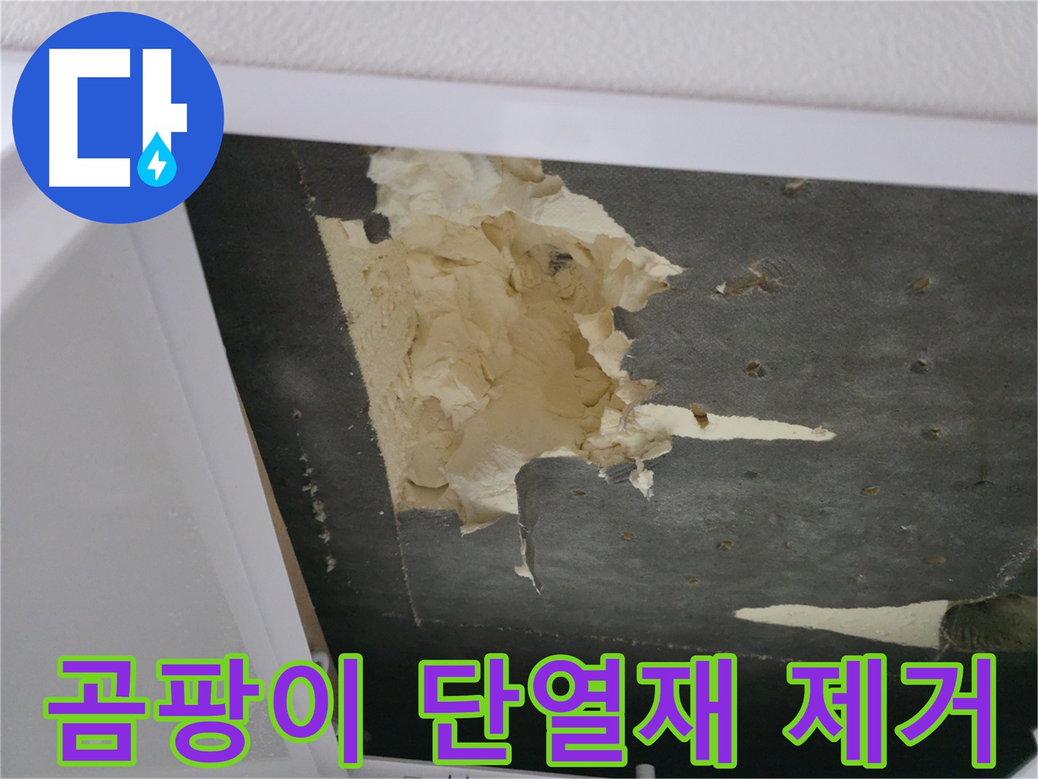 곰팡이 핀 단열재 제거 - 깨끗한 환경 조성