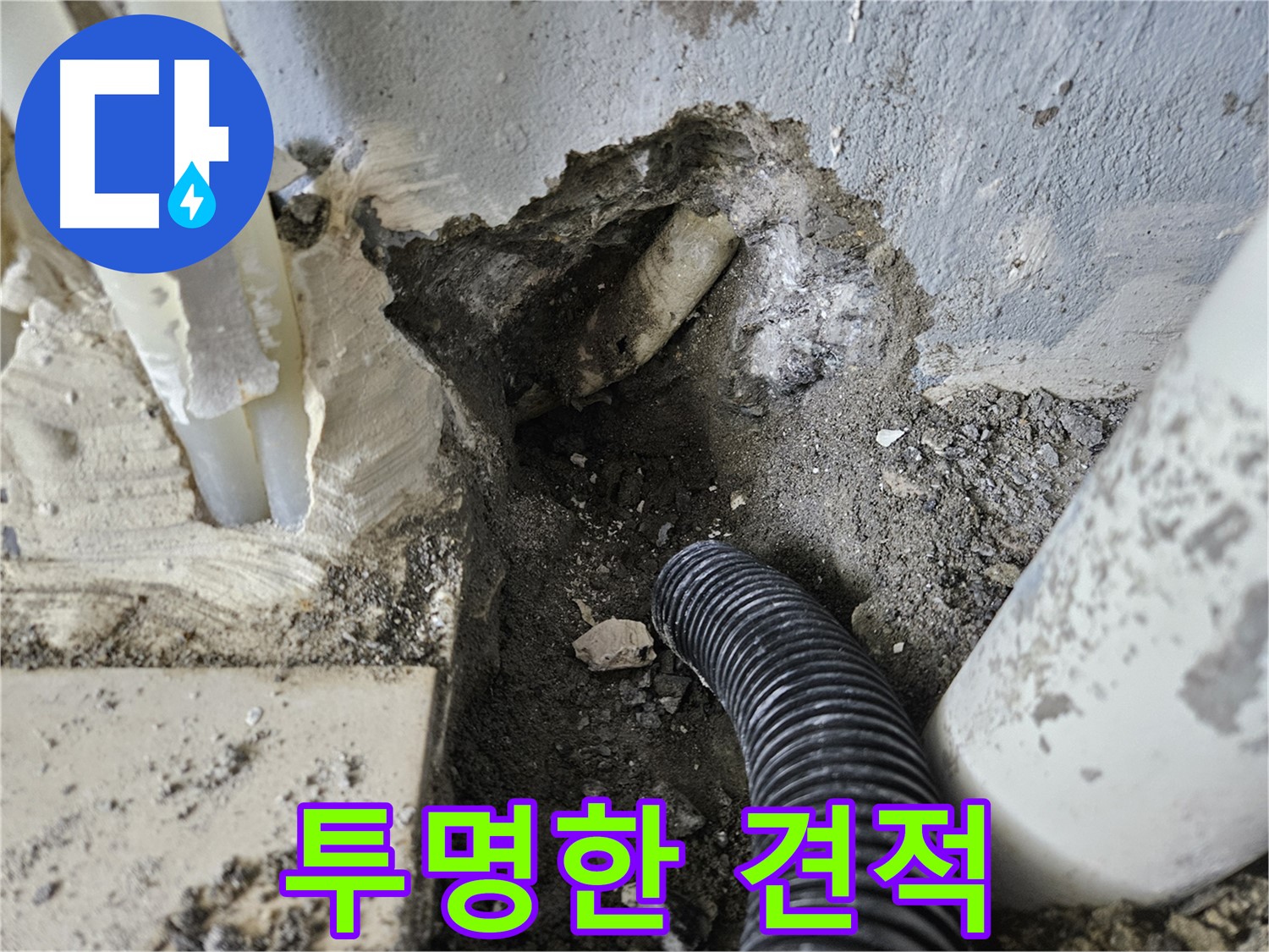 양평 용문면 어수리 고향마을 301동 누수 - 투명하고 정직한 견적 제공
