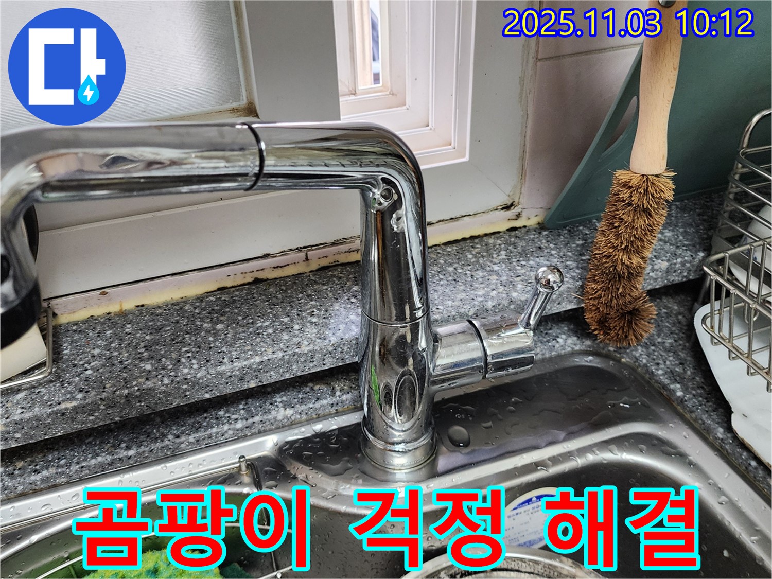 싱크대와 창틀 곰팡이 문제 - 곰팡이 제거 - 이제 곰팡이 걱정 끝!