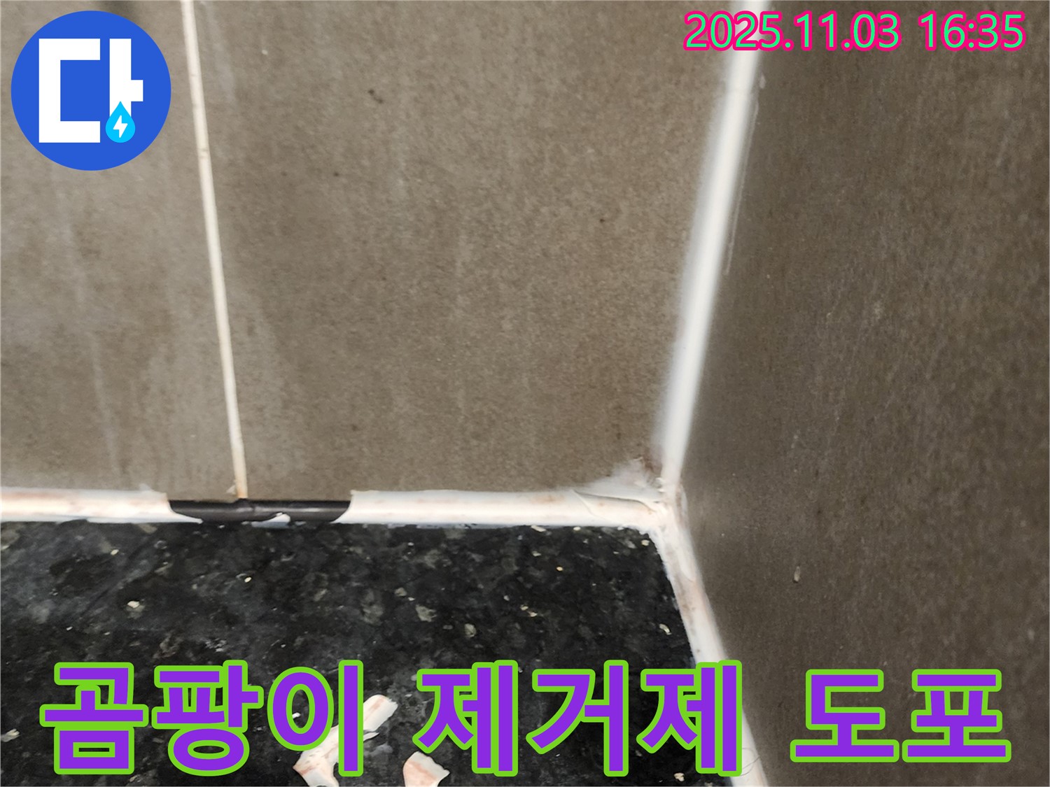 실리콘 제거 후 곰팡이 제거제 - 완벽 제거