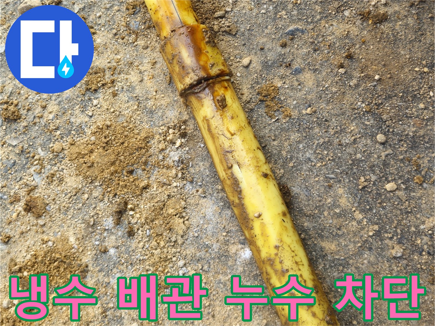 회정동 냉수 배관 누수 - 완벽 차단 성공