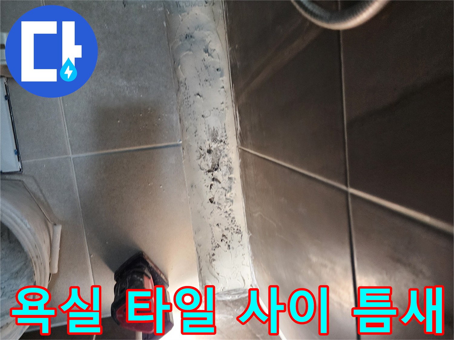 의정충 신곡동-샤워실-벽면-타일-사이-공극-확인