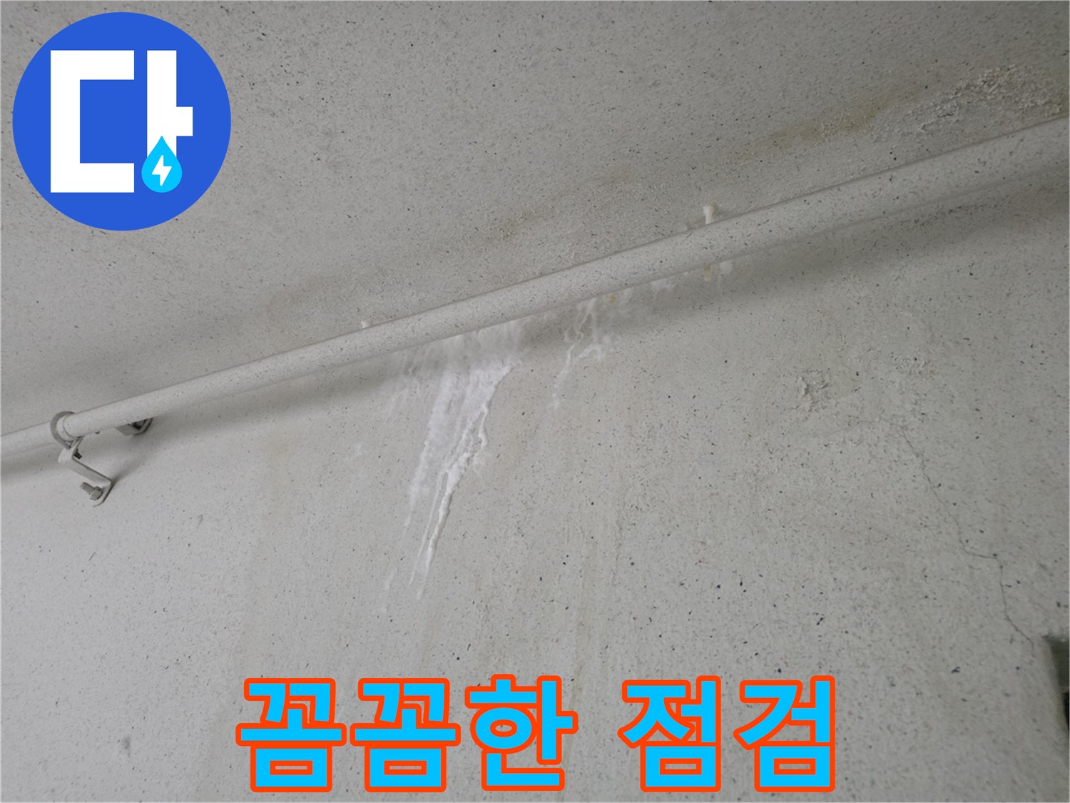 꼼꼼한 누수 점검 과정