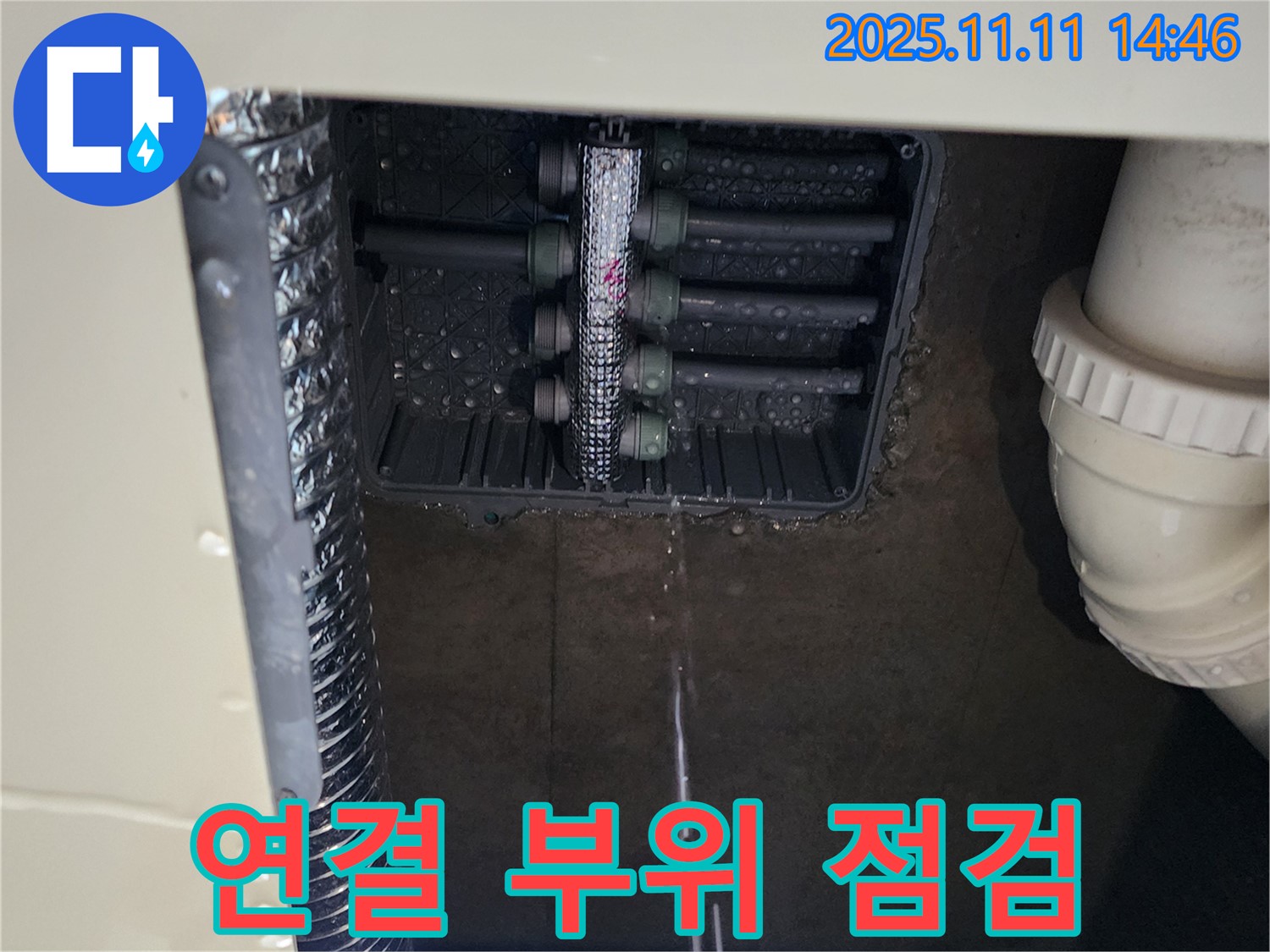 분배기 누수 - 연결 부위 집중 점검