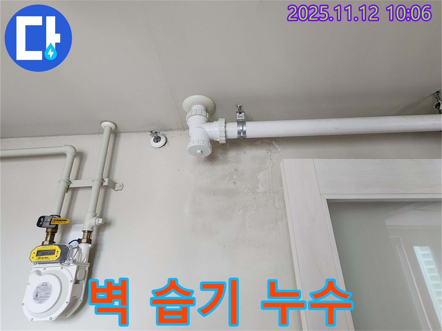벽에 습기가 계속 - 곰팡이 번식 직전, 누수 해결이 시급!