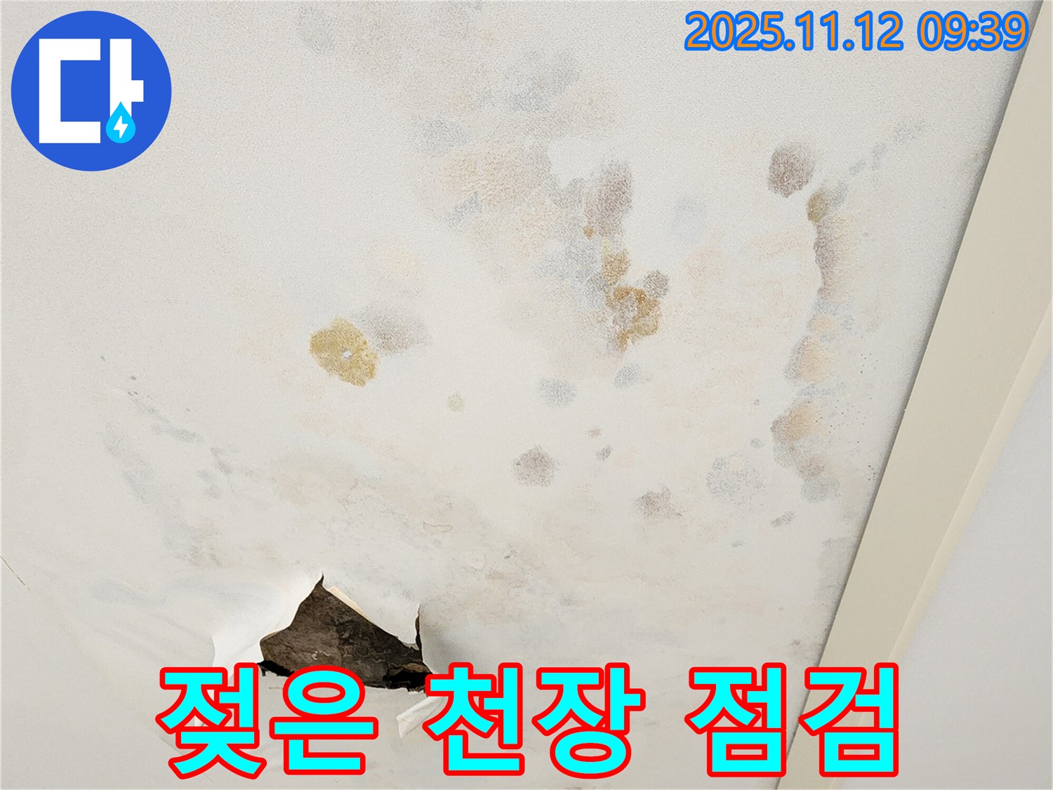 젖은 천장 - 초기 증상 - 빠른 점검 필수