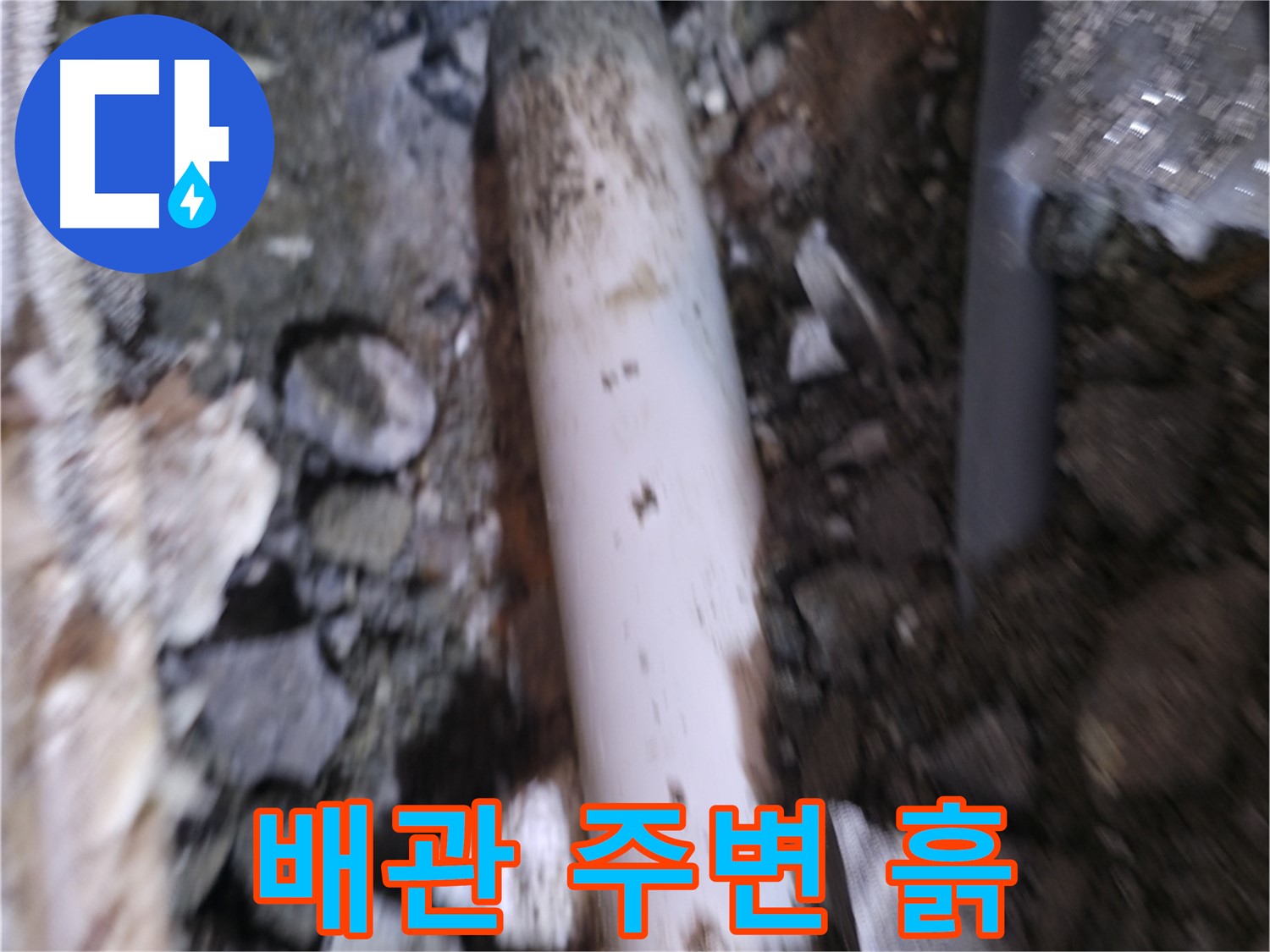 배관 주변 흙 속 꼼꼼히 점검