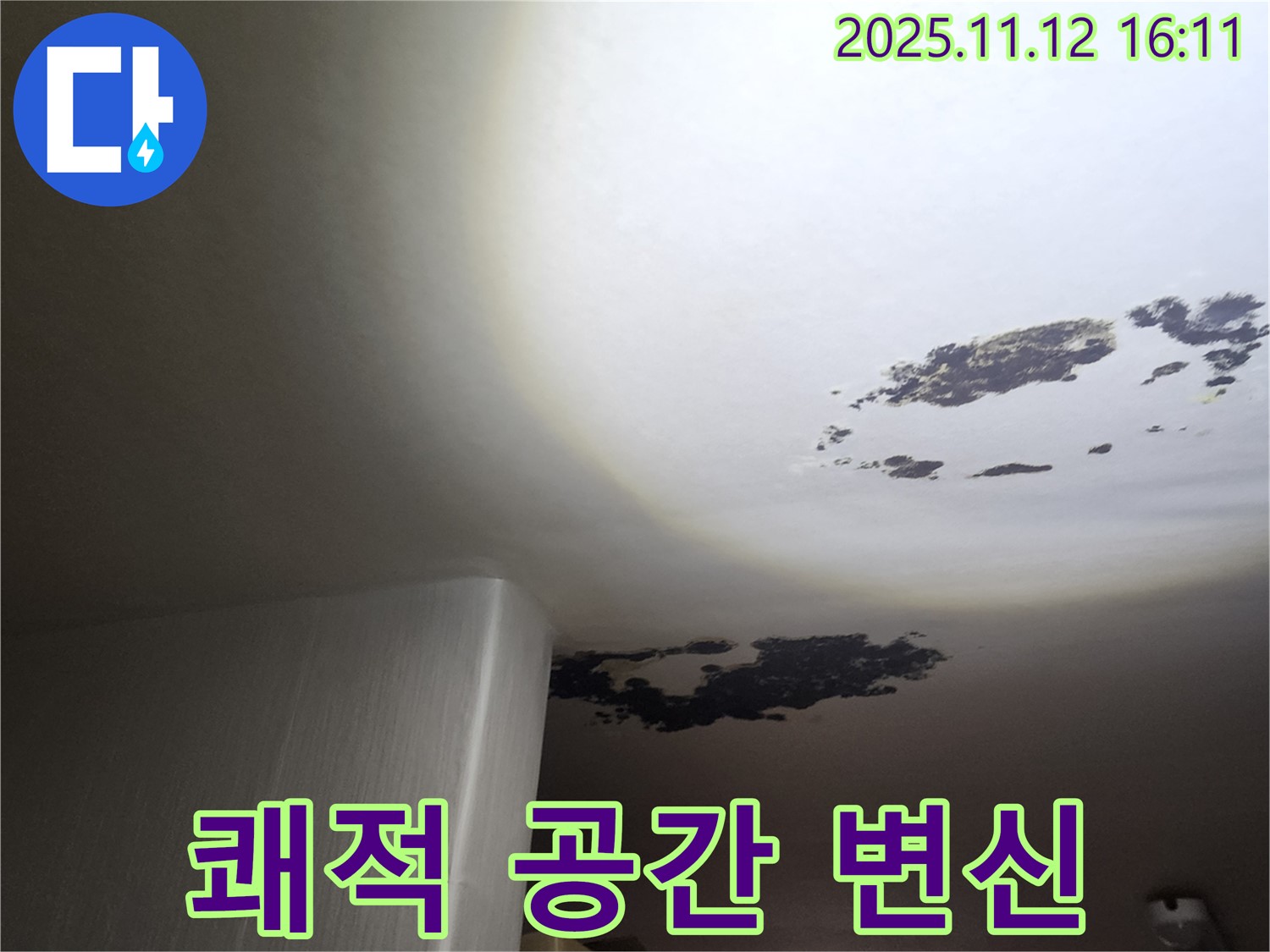 포천 누수 - 곰팡이 천장, 쾌적 공간으로 완벽 변신