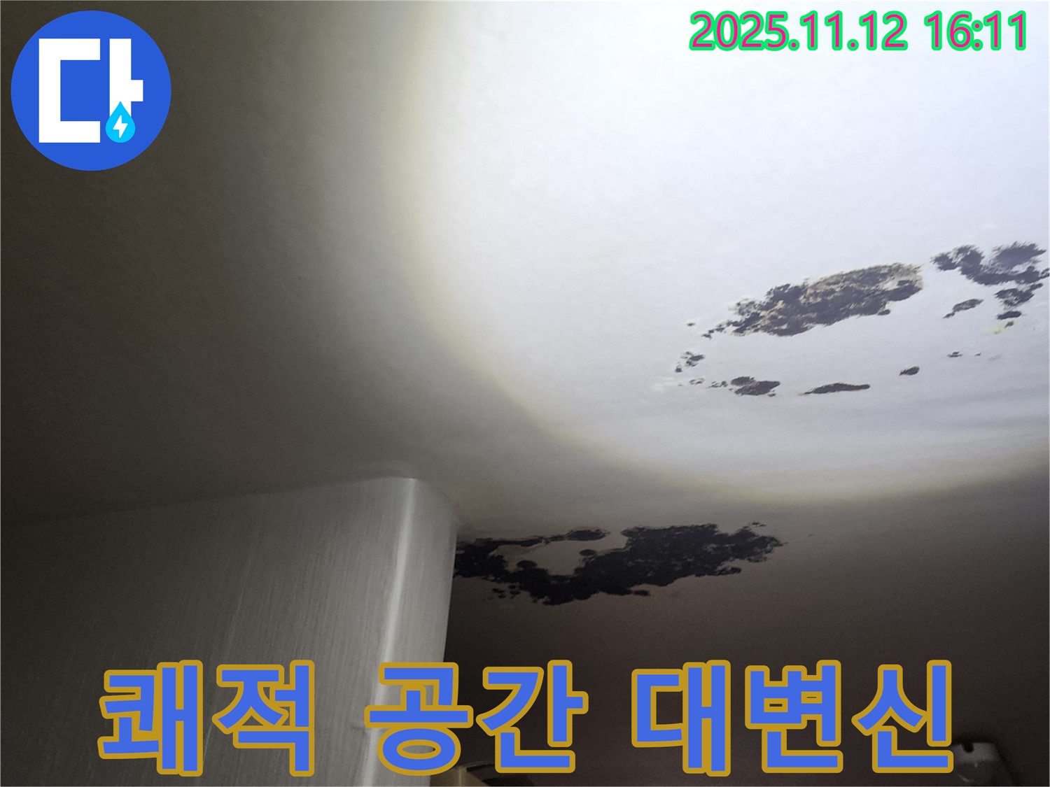 포천 누수 - 곰팡이 천장을 쾌적한 공간으로 대변신