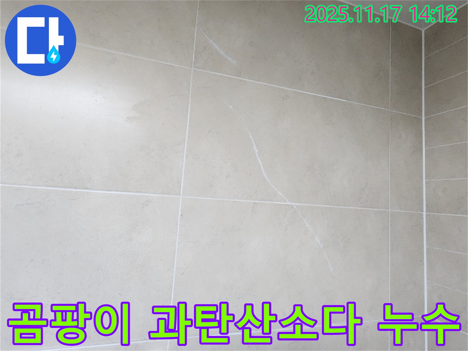 군내면 욕실 타일 - 과탄산소다 청소 후에도 곰팡이와 누수의 연관성 분석