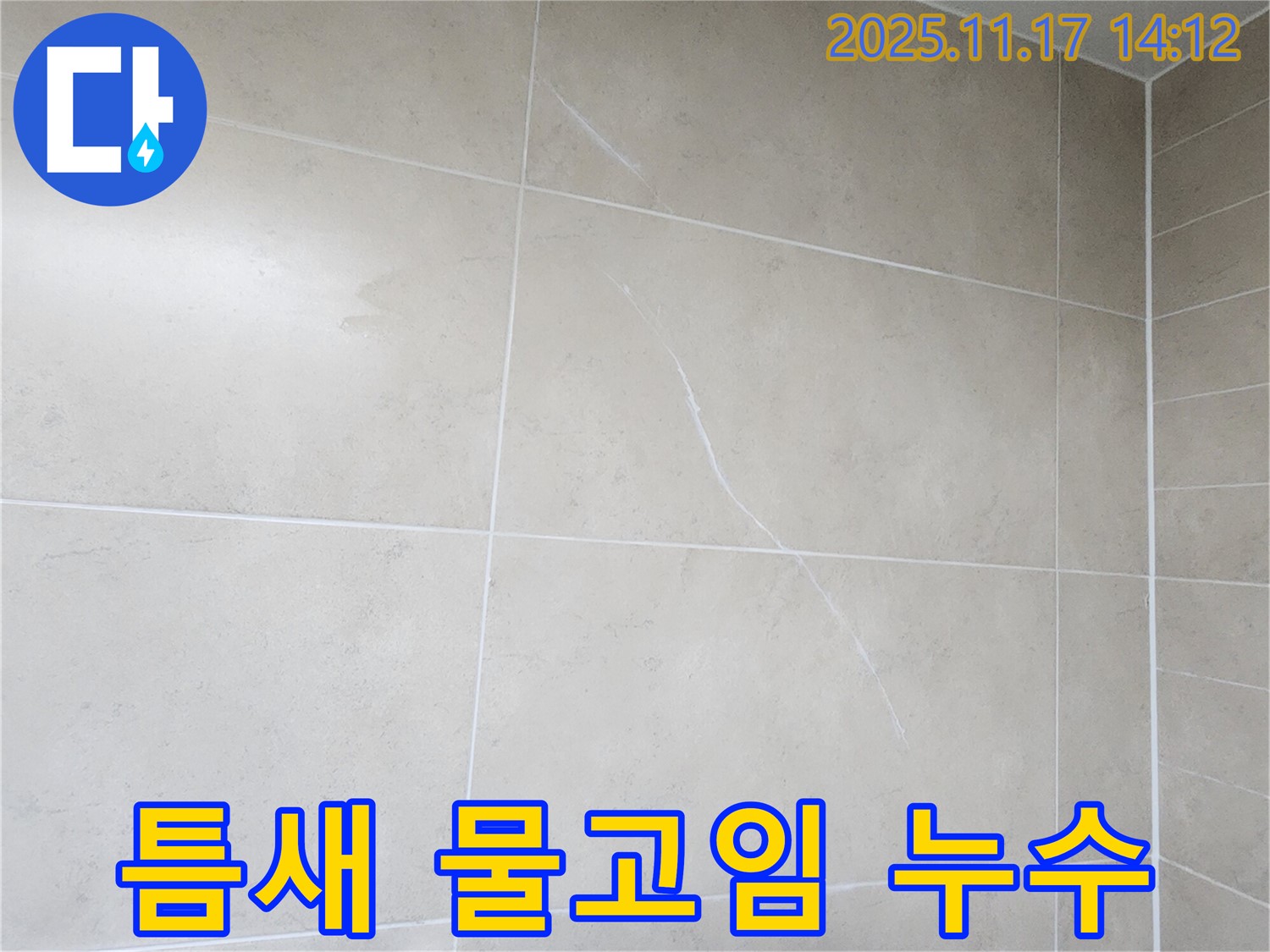 군내면 욕실 타일 - 틈새 물고임과 누수의 연관성 분석