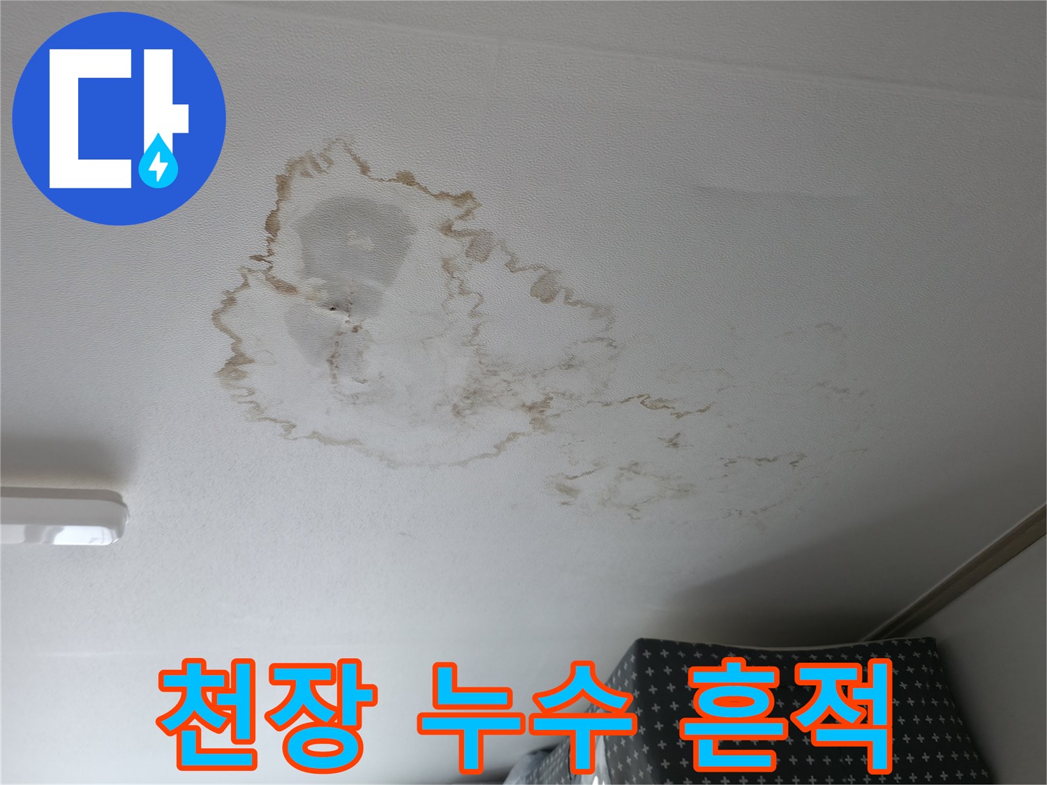 천장 누수 - 흔적 - 곰팡이