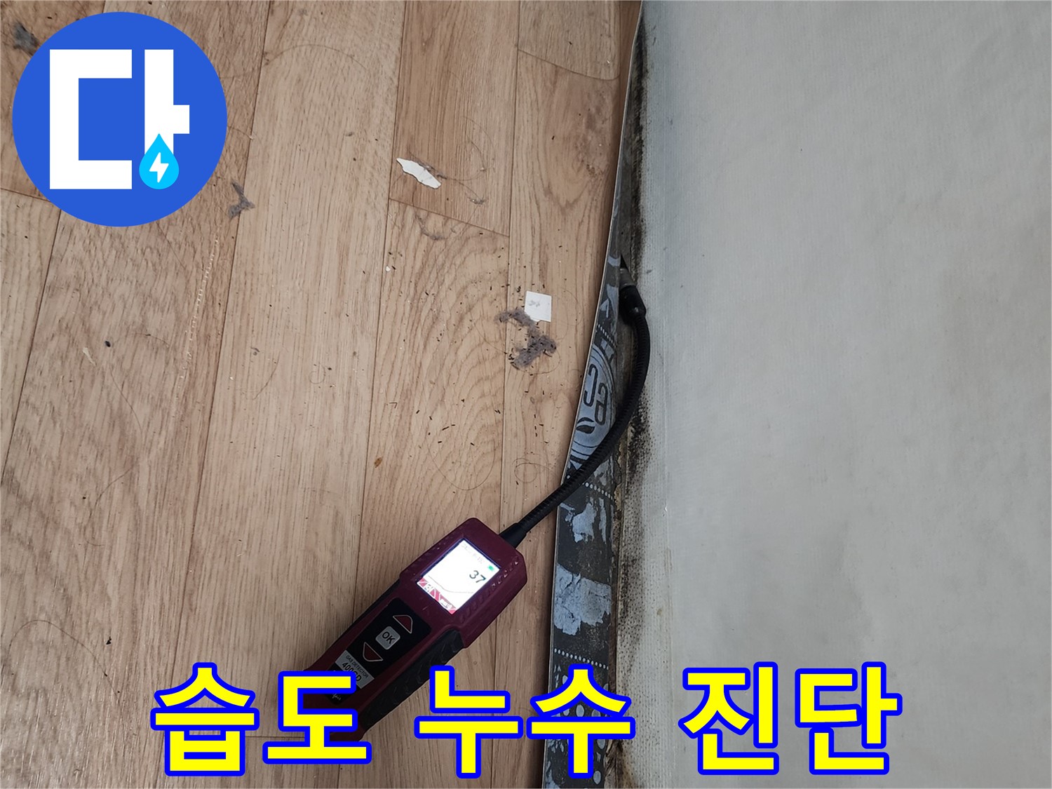 정자동 누수 - 습도 측정으로 누수 정밀 진단