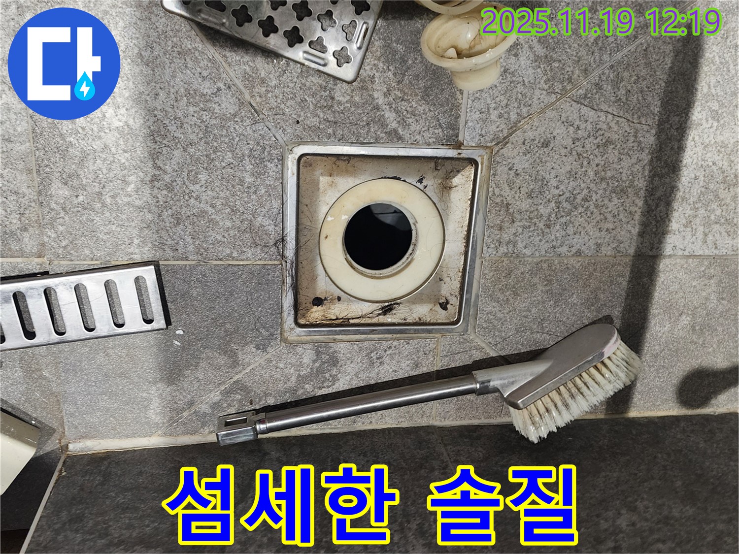 섬세한 솔질 - 찌든 때 제거