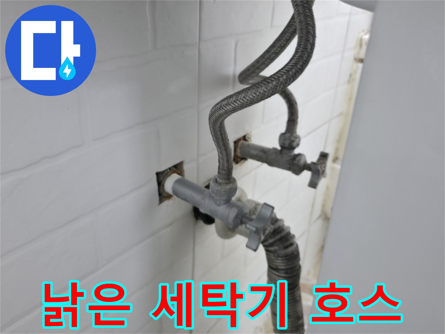 낡은 세탁기 호스 - 누수의 숨은 주범