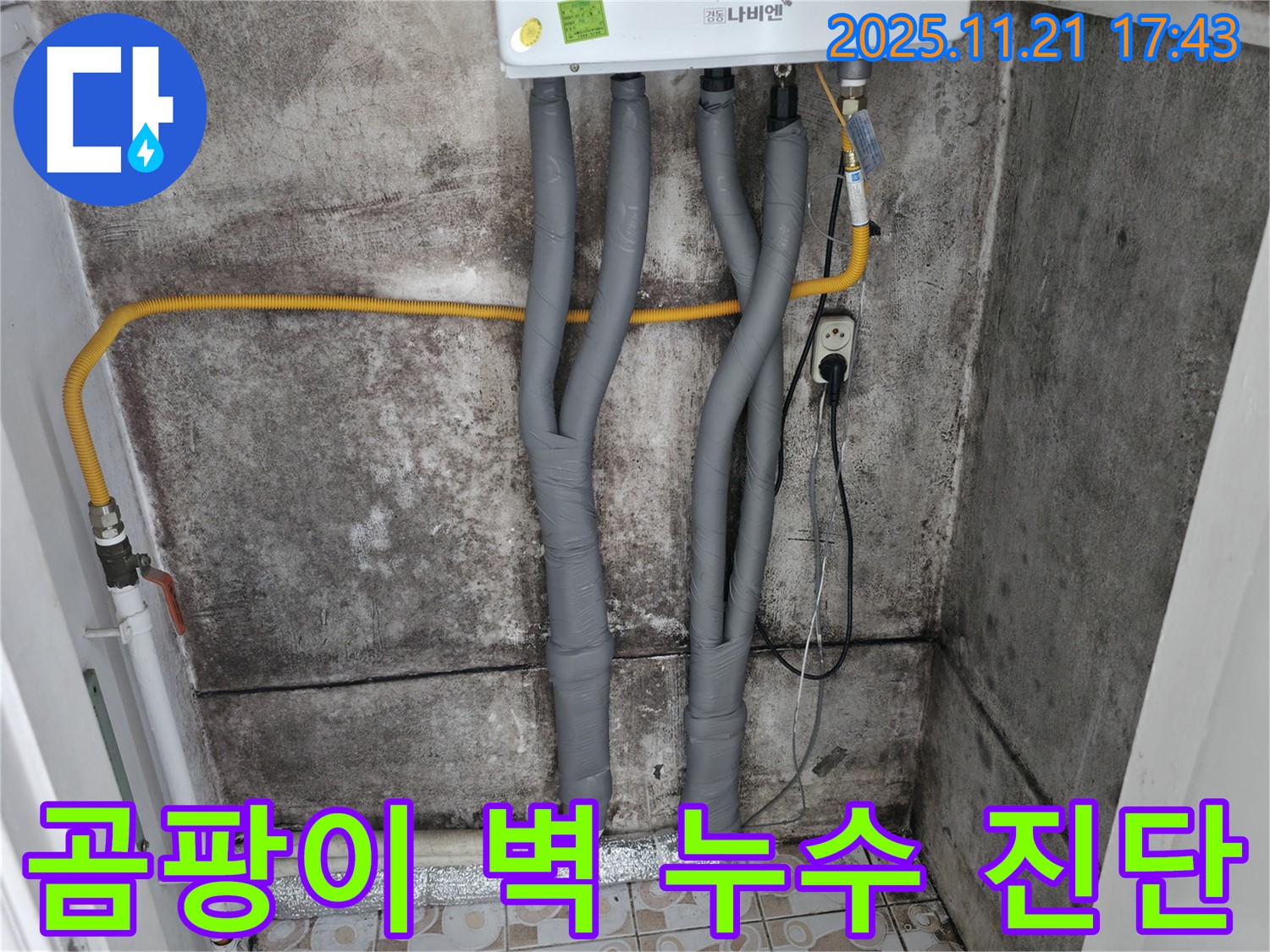 서대문구 세검정 - 곰팡이 핀 벽, 누수 진단과 제거