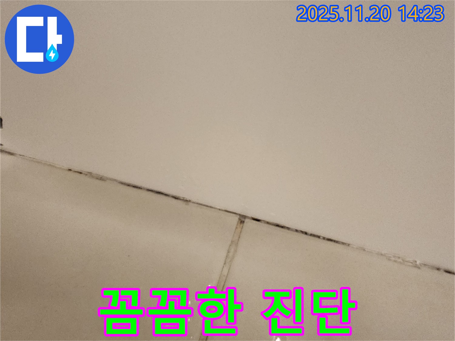 가산면 - 곰팡이 슨 타일 틈새, 꼼꼼한 진단