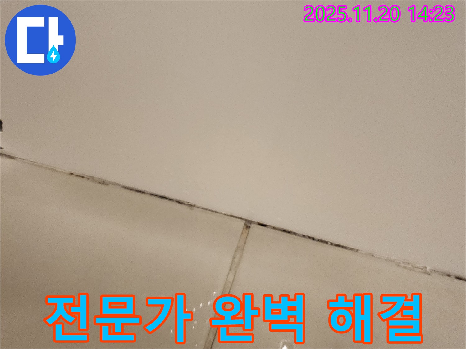 포천 가산면 마산리 - 곰팡이 슨 타일, 전문가 손길