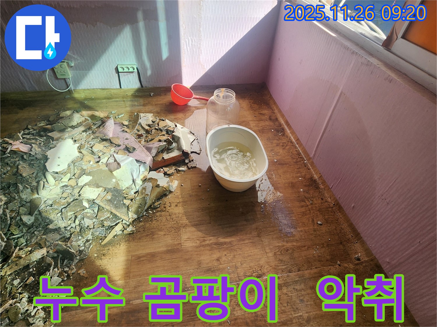 포천 누수 현장 - 곰팡이 냄새
