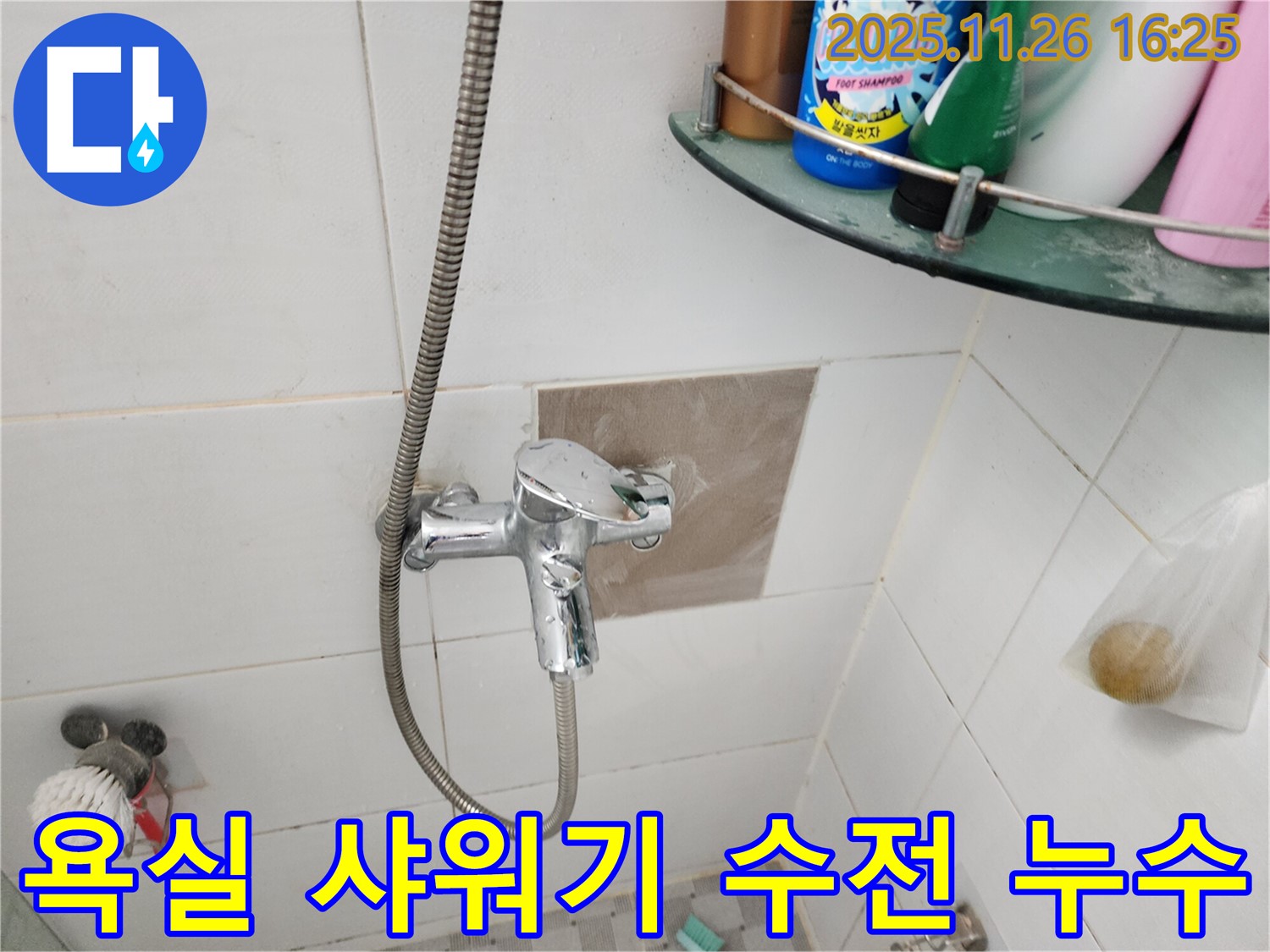 욕실 샤워기 수전에서 발생한 누수 - 꼼꼼한 누수 탐지와 신속한 수리