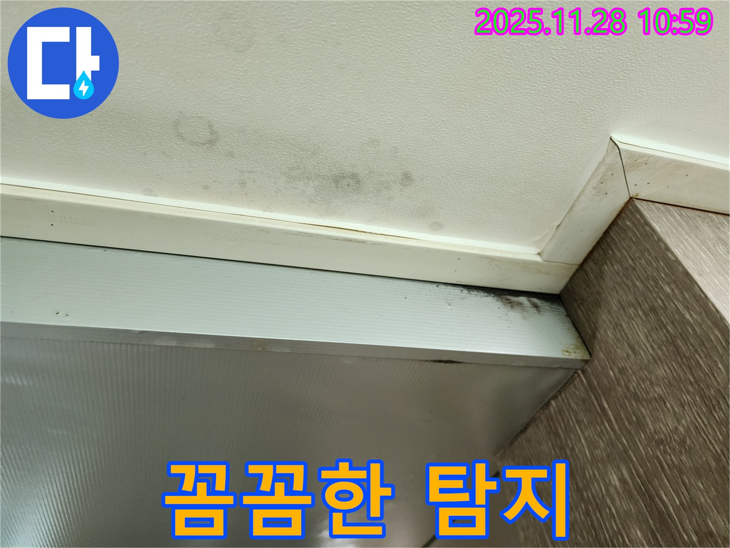 금동리 욕실 누수 - 꼼꼼한 누수 탐지 과정