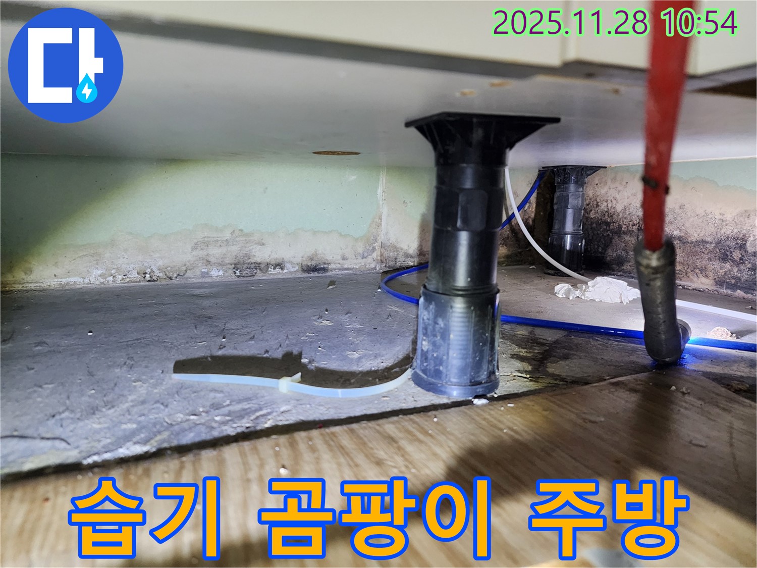 싱크대 누수 - 습기, 곰팡이, 악취 해결, 쾌적