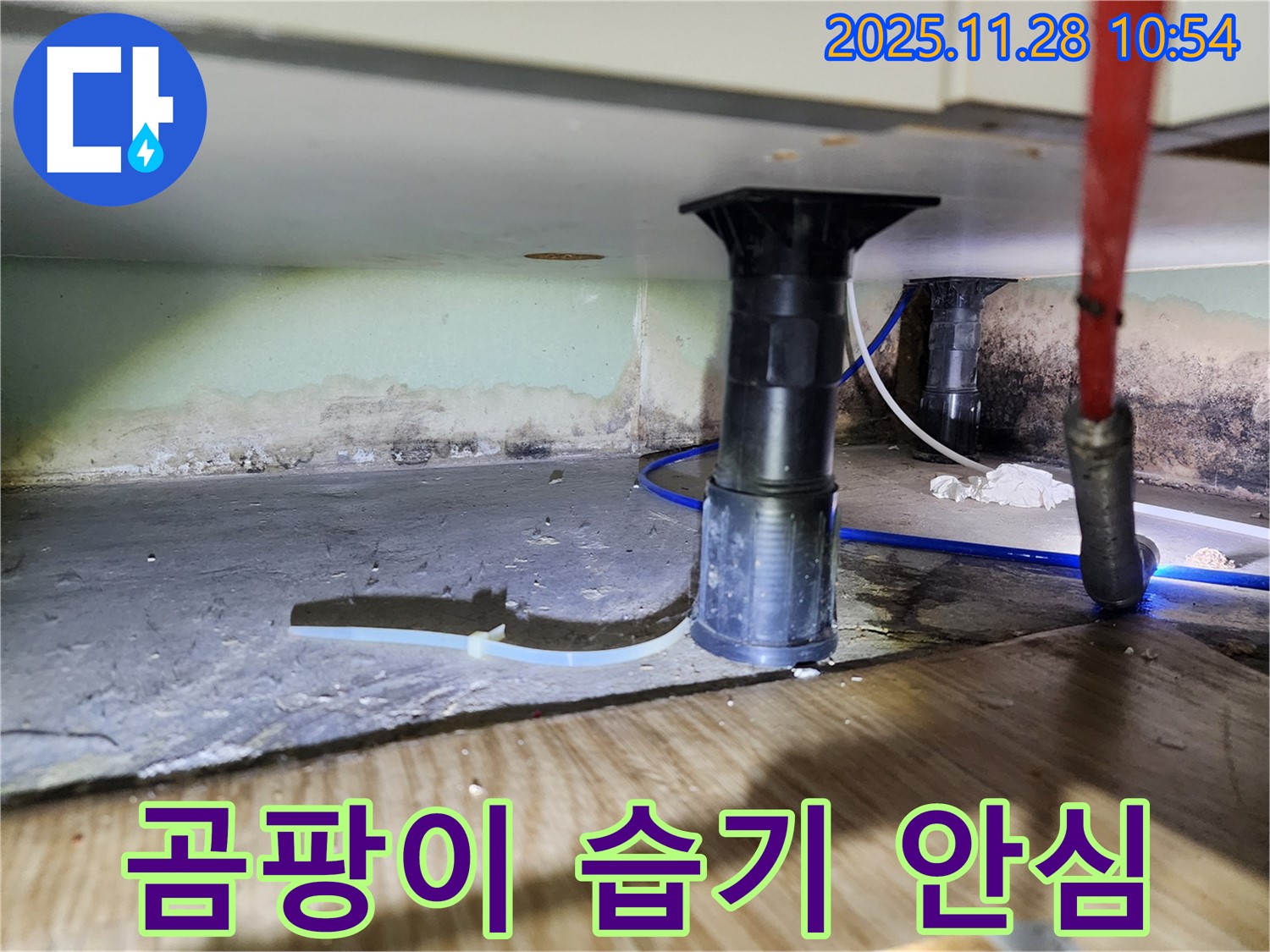 싱크대 하부 누수 - 곰팡이, 습기, 악취 제거, 안심