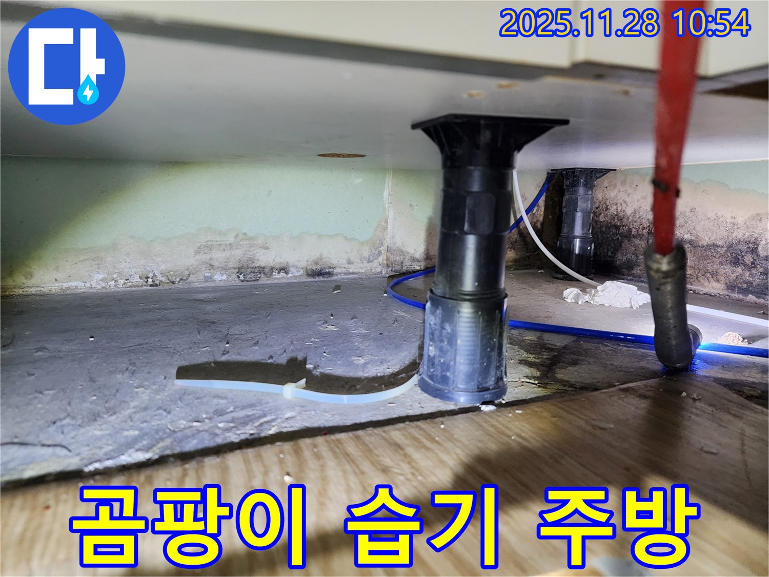 싱크대 하부 누수 - 곰팡이 제거, 습기 방지, 쾌적
