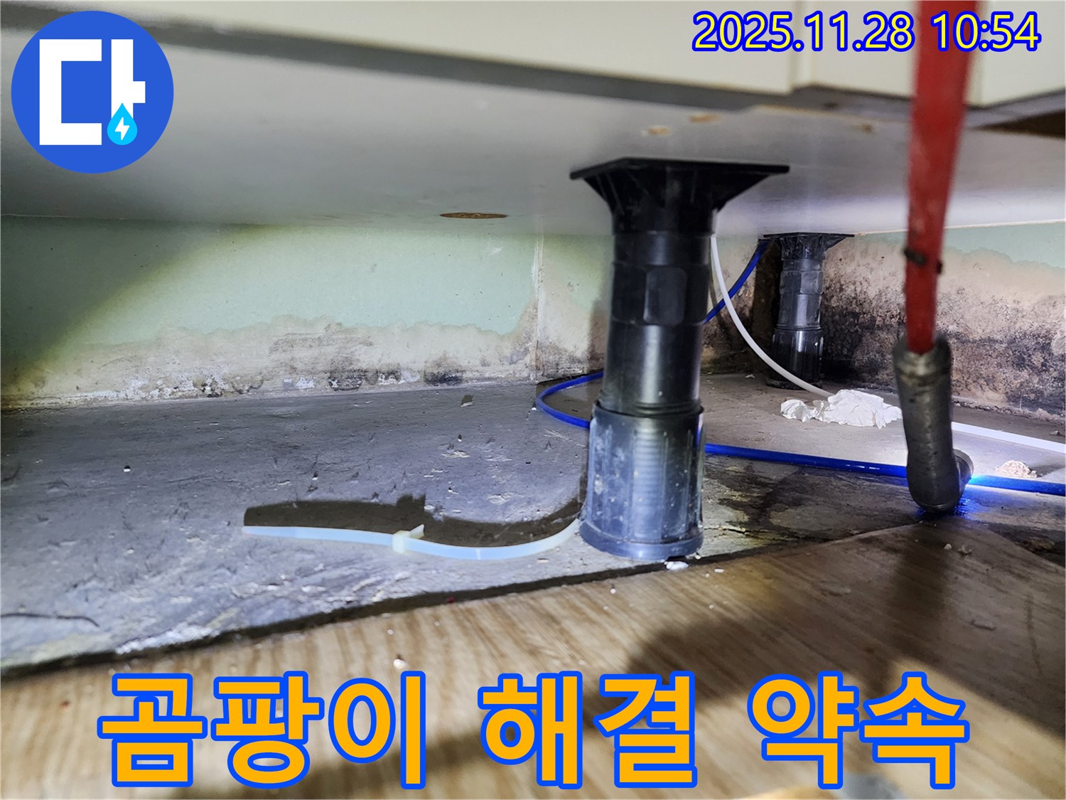 싱크대 하부 습기 - 곰팡이, 악취 발생 전 완벽 해결 약속