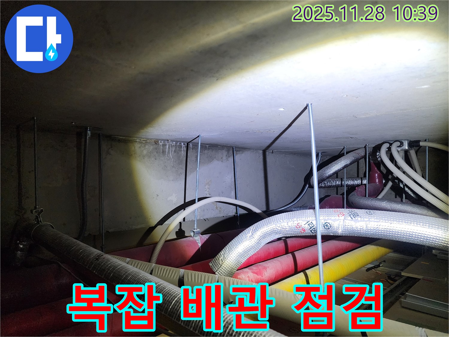 포천 신북면 금동리 누수 현장 - 복잡한 배관 속 누수, 꼼꼼한 점검으로 해결합니다.