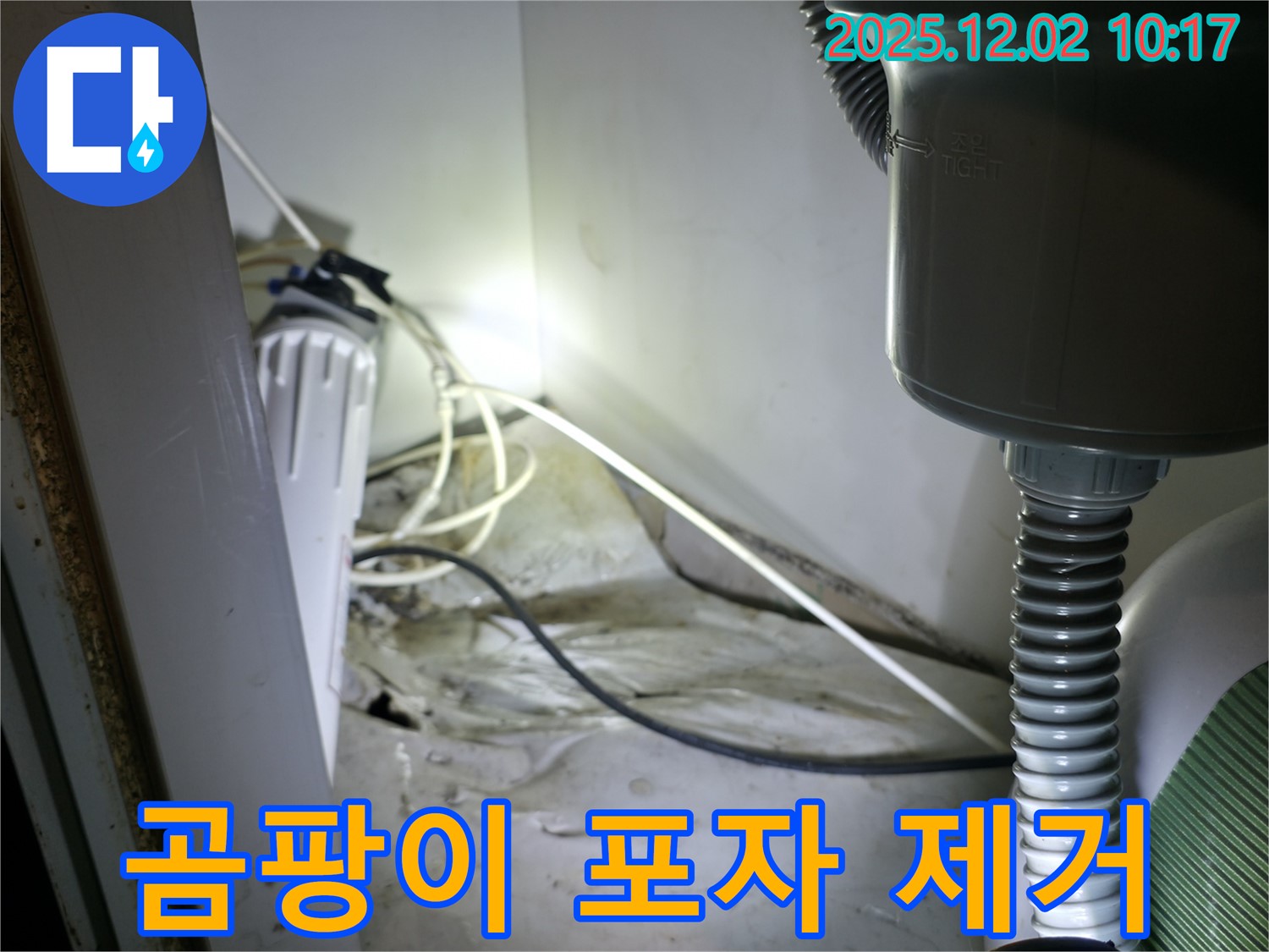 양평 옥천 싱크대 누수 - 곰팡이 포자까지 완벽하게 제거