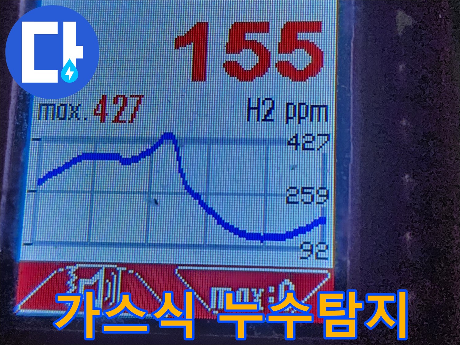 누수 탐지 장비 - 수치 집중 - 정확한 위치 파악