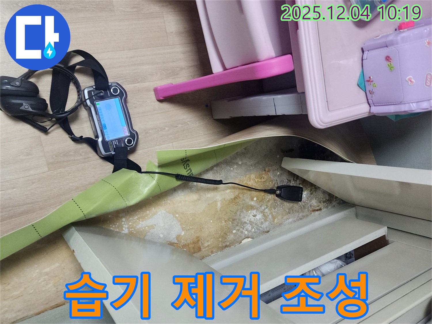 포천시 일동면 유동리 누수 - 옷장 밑 습기 제거, 쾌적한 환경 조성