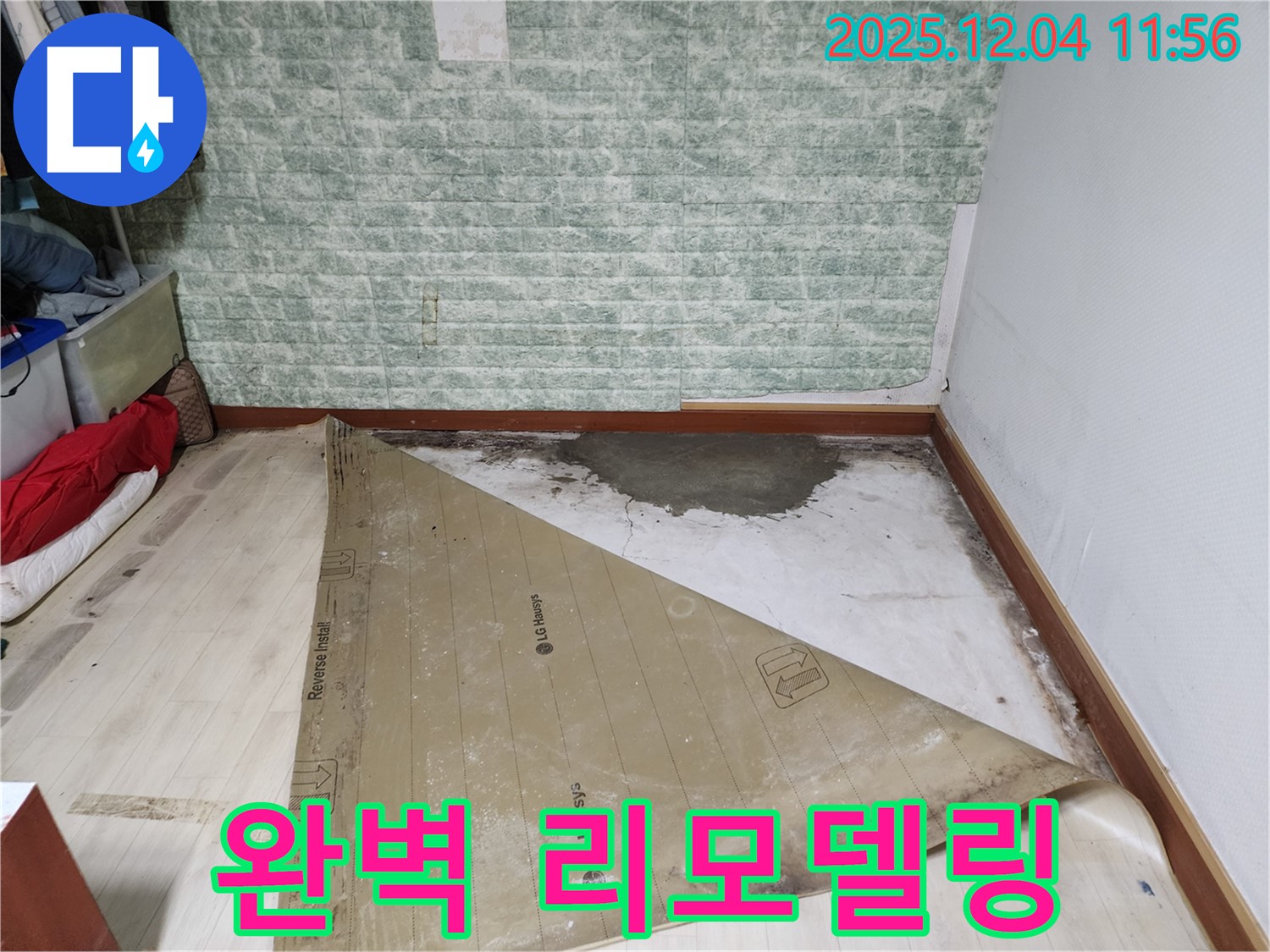 포천 일동 누수 - 썩은 장판 곰팡이 악취 3중고 완벽 리모델링