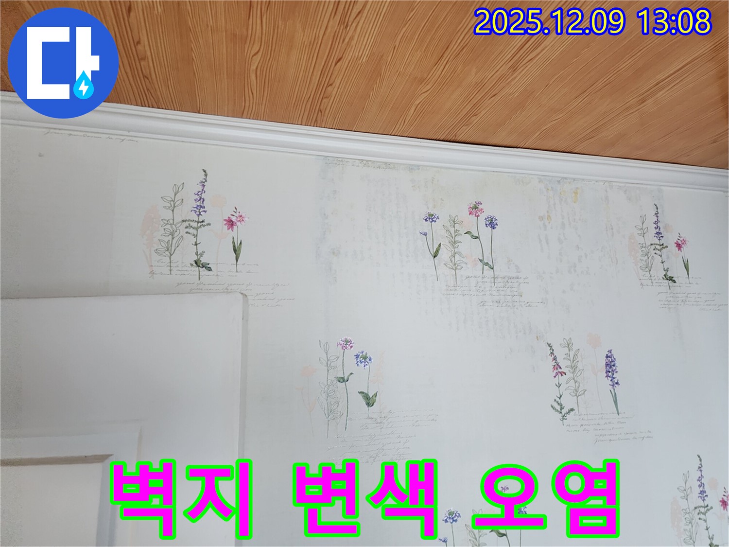 벽지 변색 - 누수 오염 - 가능성 확인