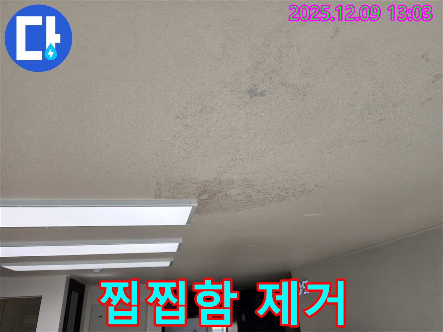 성동리 - 천장 누수 곰팡이 찝찝함 제거 - 산뜻한 공간