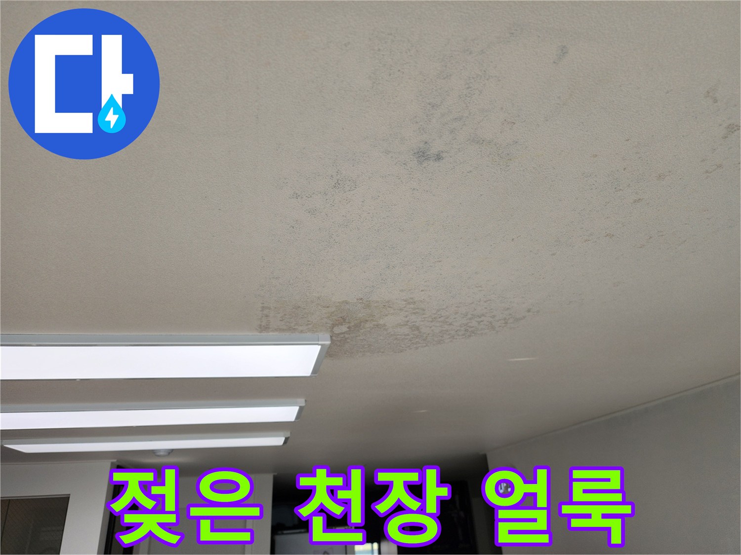천장-면-전체적인-물샘-얼룩