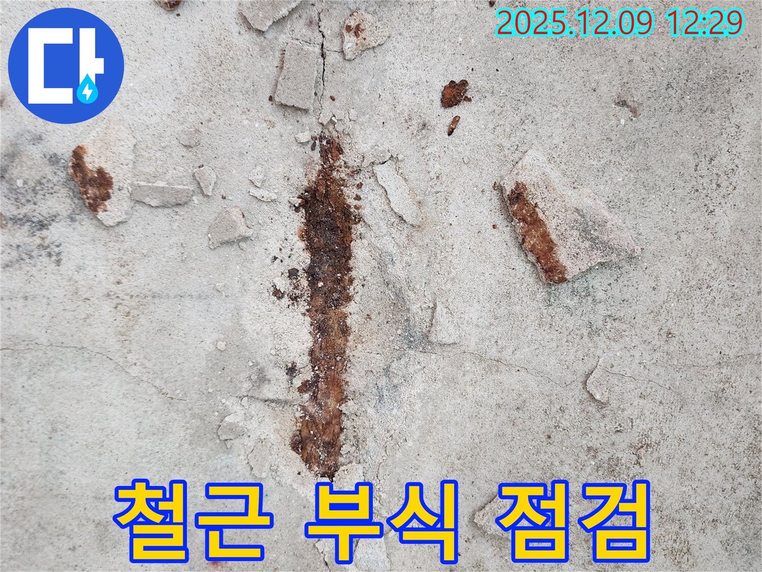콘크리트 속 철근 부식 - 꼼꼼한 점검으로 문제 발견