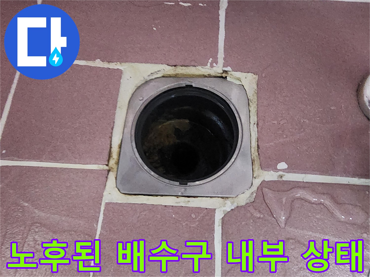 상계동-화장실-배수구-내부-배관-연결-부위-확인
