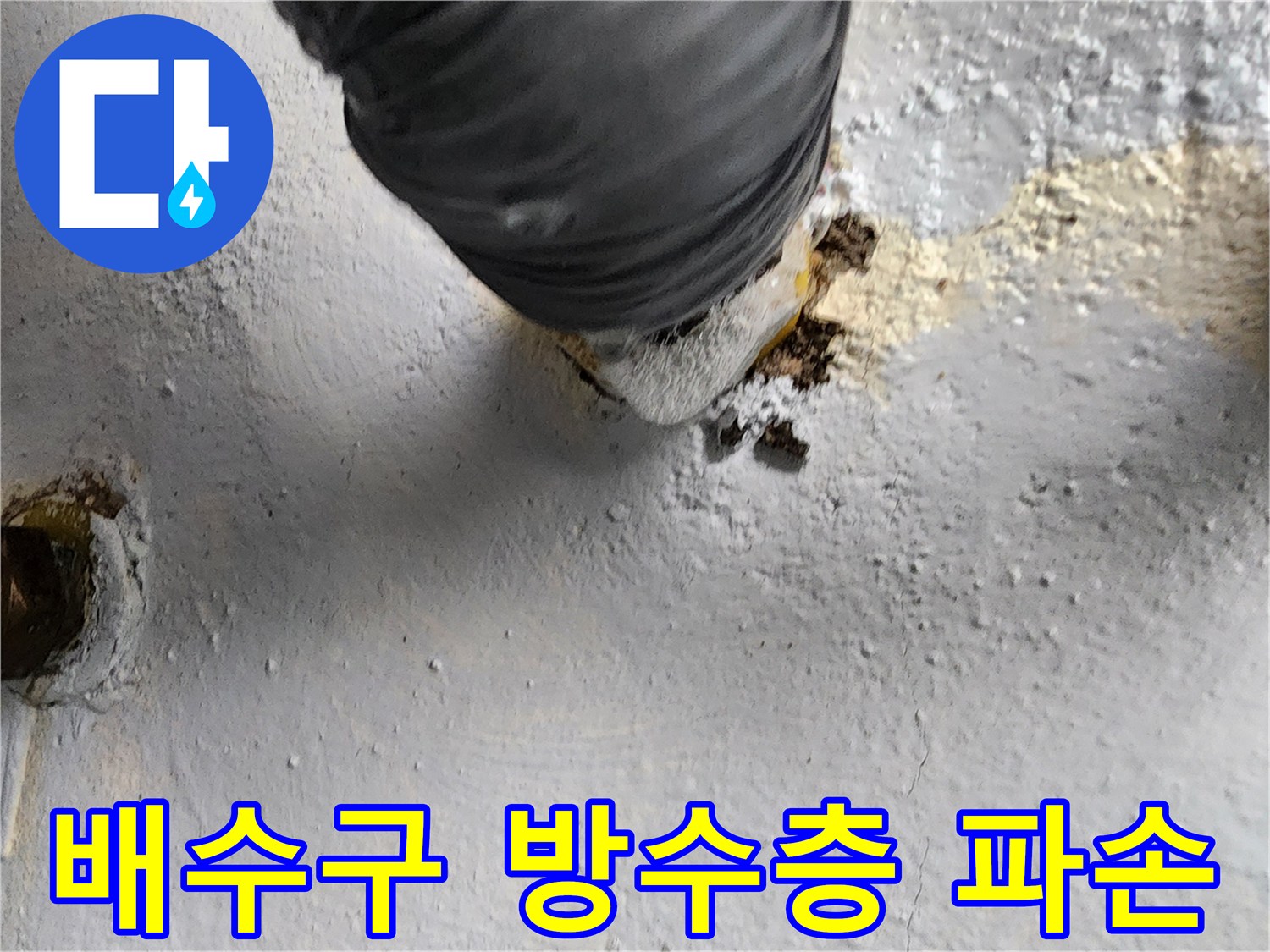 욕실-배수구-주변-물샘-및-틈새-확인
