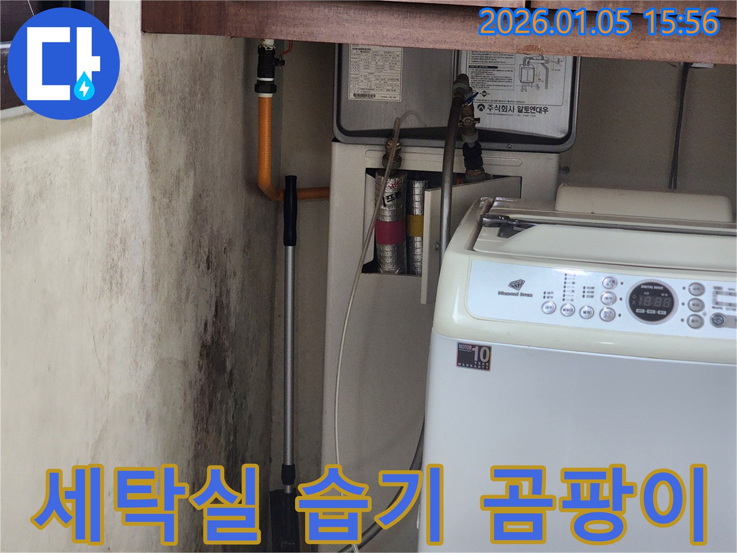 세탁실 습기 - 곰팡이 문제 해결을 위한 완벽 시공