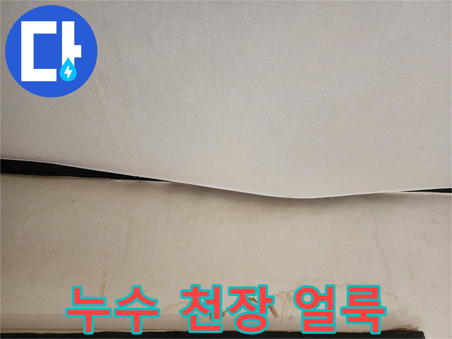현관-천장-마감재-누수-침투-흔적